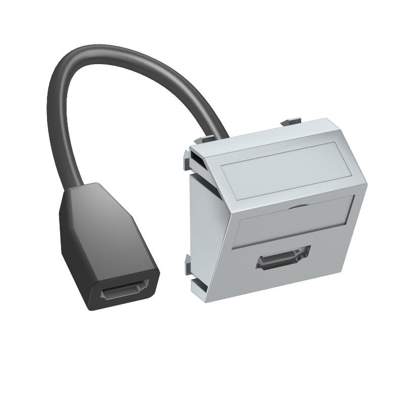 Мультимедийная рамка HDMI Modul45 (серебристый) (MTS-HD F AL1) | 6104844 | OBO Bettermann — OBO Bettermann