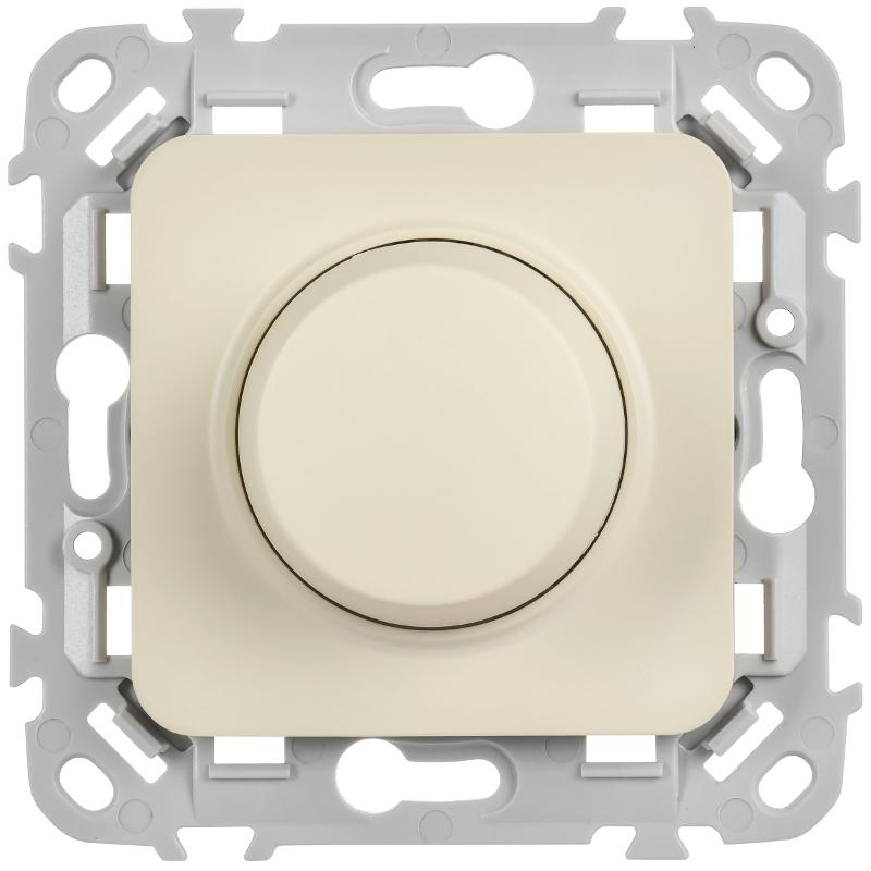 FLITE Светорегулятор проходной TRIAC (для ламп накаливания и галогеновых ламп) 550Вт СС26-5-12-ФлСл сливочный | FI-D23-0550-P-K86 | IEK — миниатюра 2