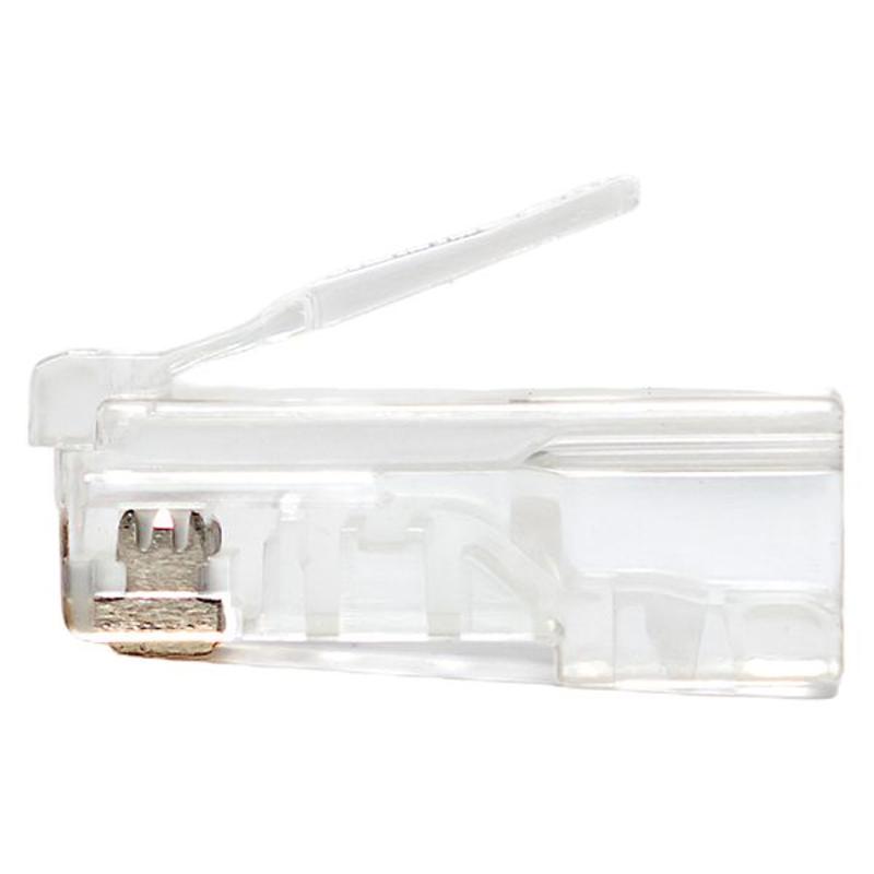 Коннектор RJ-45 TERACOM неэкранированный 8P8C Cat.5E универсальный (упак.10шт) | TRC-PLUG-5EUTP-10 | EKF — миниатюра 8