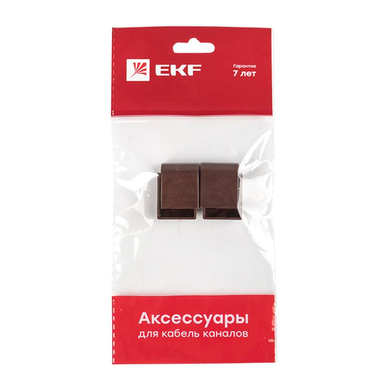Заглушка (20х10) (4 шт) Plast EKF PROxima  под темное дерево  |  ecd-20-10x4 |  EKF  — миниатюра 7
