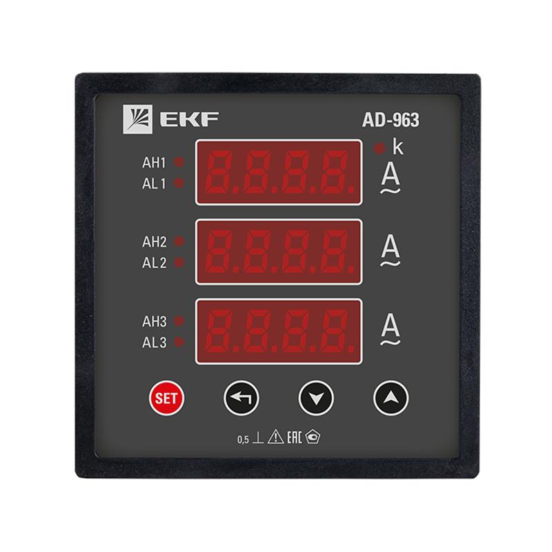 Амперметр AM-D963 цифровой на панель 96х96 трехфазный EKF PROxima | ad-963 | EKF — миниатюра 2