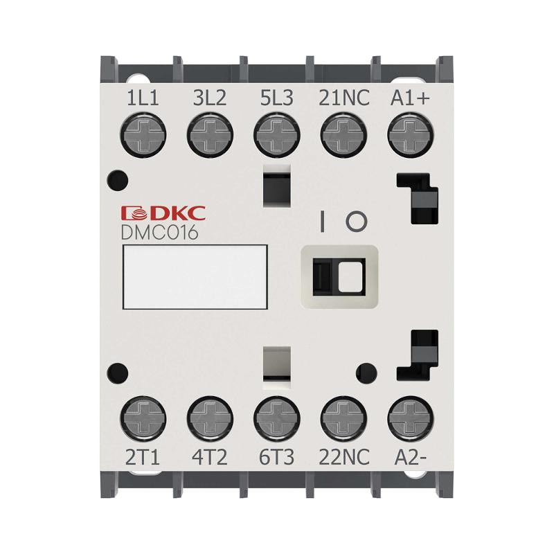 Миниконтактор YON DMC016 16A 7,5кВт AC3 3P кат. 24В DC 1НО | DMC016-3C10D024 | DKC — миниатюра 2
