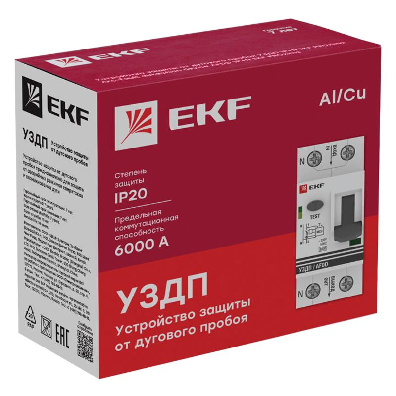 Устройство защиты от дугового пробоя (УЗДП) 2P 40А EKF PROxima | afdd-2-40-pro | EKF — миниатюра 2