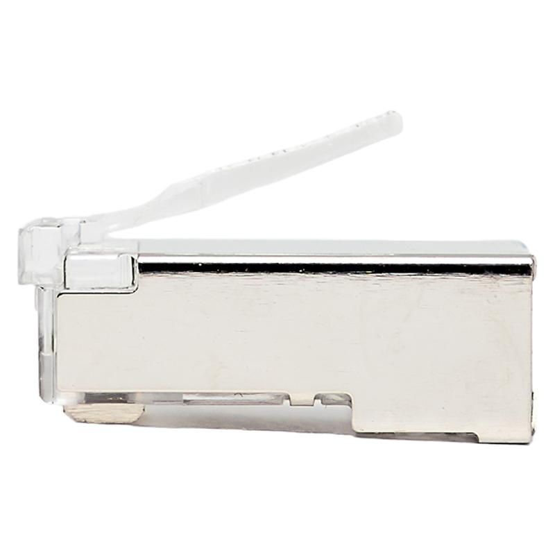Коннектор RJ-45 TERACOM экранированный 8P8C Cat.5E универсальный (упак.20шт) | TRC-PLUG-5EFTP-20 | EKF — миниатюра 4