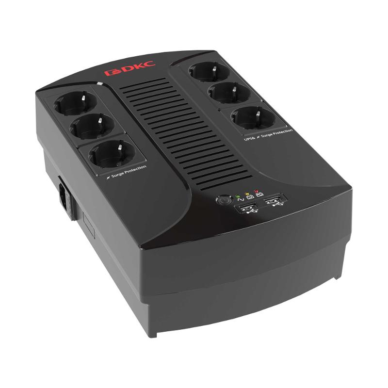ИБП Info PDU, 800 ВА, Schuko (6), USB для зарядки (2), USB + RJ11 | INFOPDU800 | DKC — миниатюра 2