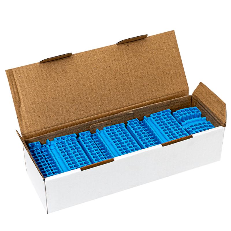 Колодка клеммная пружинная JXB-ST-2.5 28А 3 вывода синяя EKF | plc-jxb-st-2.5-3-blue | EKF — миниатюра 5