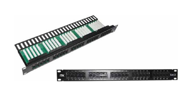 Патч-панель 1U телефонная кат.3 50 портов (IDC Krone) | PP50-1UC3U-K05 | ITK — ITK