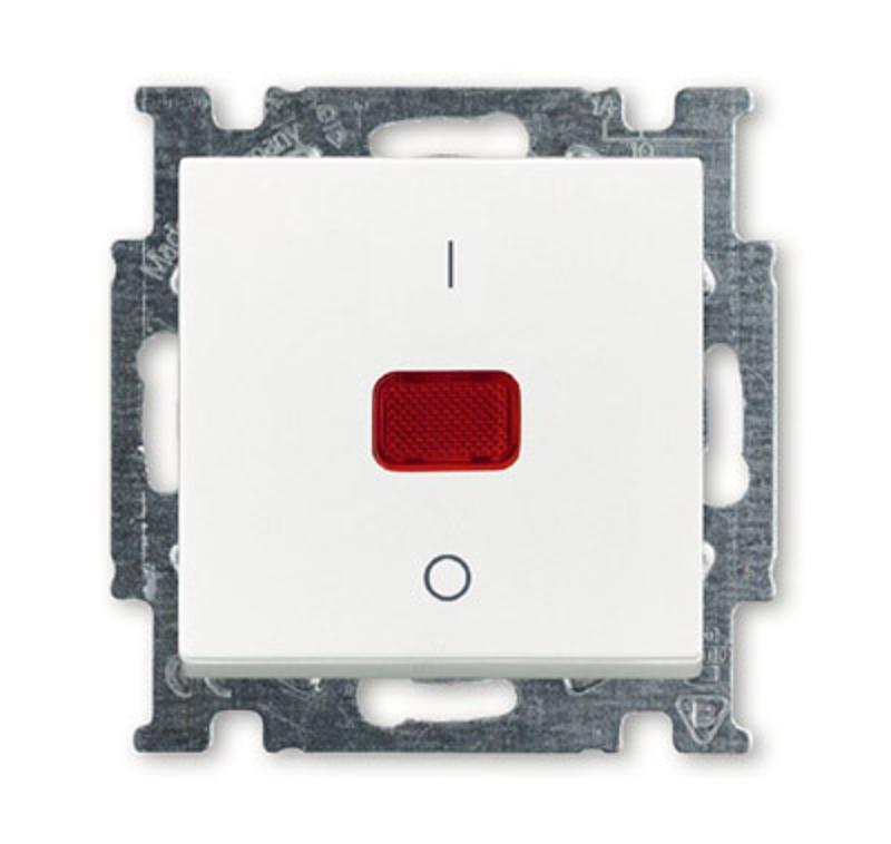 ABB Basic 55 Альп. белый Выключатель 1-клавишный 2-полюсный, 20A | 1020-0-0089  | 2CKA001020A0089 | ABB — ABB