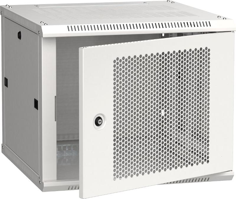 Шкаф LINEA W 9U 600x600 мм дверь перфорированная, RAL7035 | LWR3-09U66-PF | ITK — ITK
