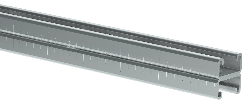 STRUT-профиль перфорированный двойной 41х21х2400-2,0 EZ | CLM50D-PSD-41-21-24-2 | IEK — миниатюра 2