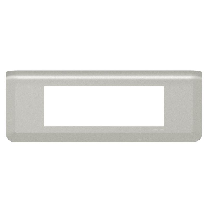 Рамка - Mosaic - 6 модулей - алюминий | 079316L | Legrand — Legrand