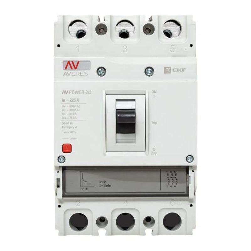 Выключатель автоматический AV POWER-2/3 225А 80kA TR AVERES | mccb-23-225H-TR-av | EKF — миниатюра 21