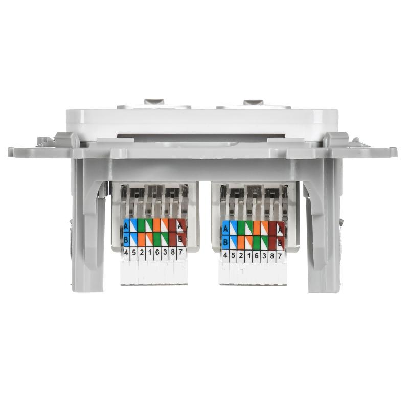 FLITE Розетка 2-ая компьютерная RJ45 кат.5Е UTP РК5е-2-0-ФлЖ жемчуг | FI-K22-1-K36 | IEK — миниатюра 4