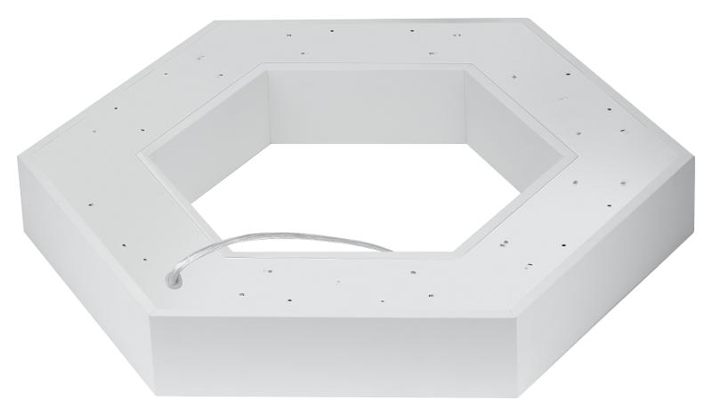 Светильник светодиодный Geometria SPO-124-W-40K-051 800*800*80 см 51Вт 4000К Белый корпус ЛТ | Б0058882 | ЭРА — миниатюра 3
