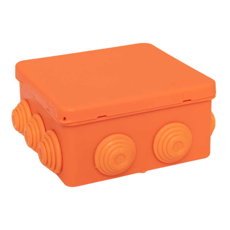 Коробка огнестойкая E45 100х100х50мм с клеммниками 4 полюса 0,5-4мм2 IP55 HF | plc-kmfr-100-404 | EKF — миниатюра 4