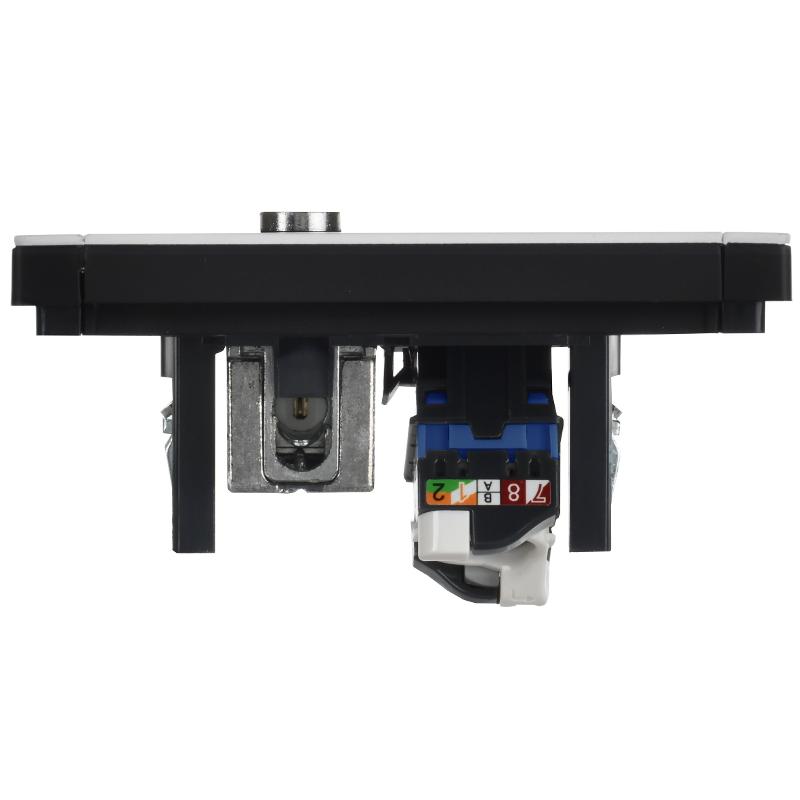 FORTE&PIANO Розетка двойная TV+RJ45 кат.6 FP237M белый | FP-AK20-2-M-K01 | IEK — миниатюра 5
