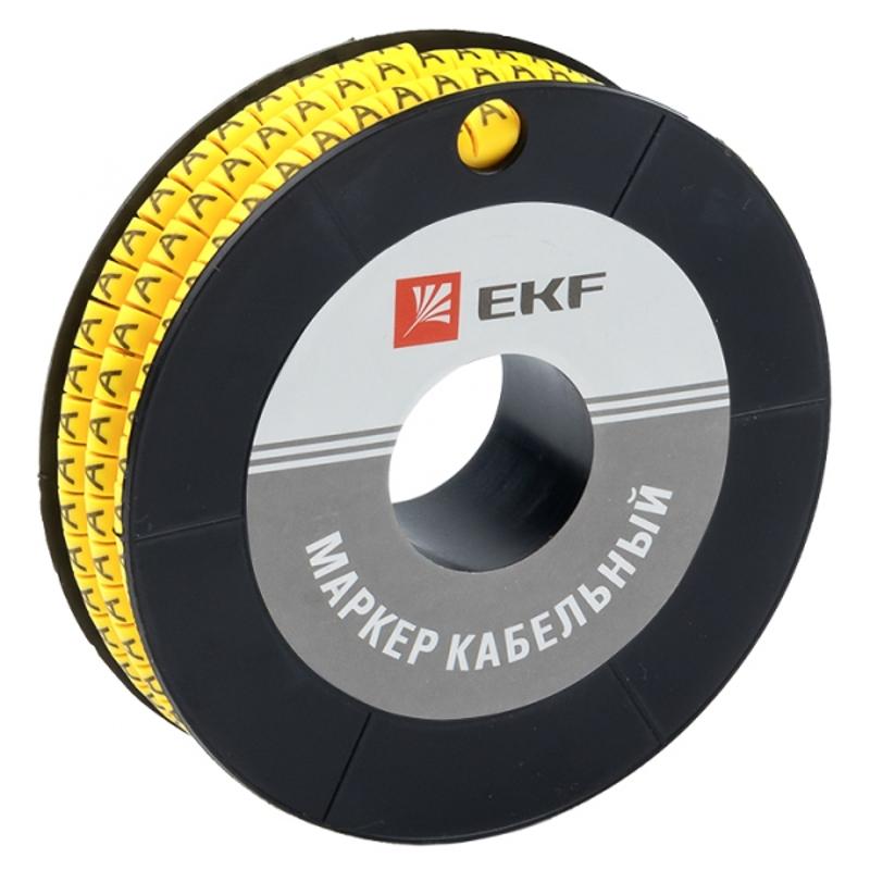 Маркер-кабельный 4,0кв.мм "A" (500шт.) (ЕС-2) EKF PROxima | plc-KM-4-A | EKF — EKF