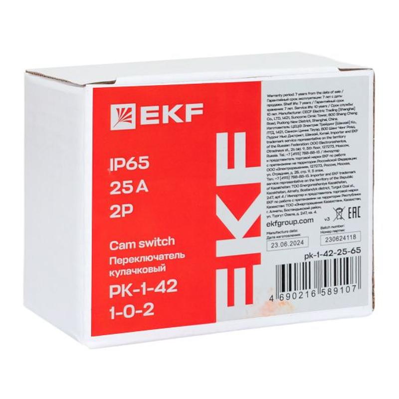 Переключатель кулачковый ПК-1-42 25А 2P «1-0-2» IP65 | pk-1-42-25-65 | EKF — миниатюра 9