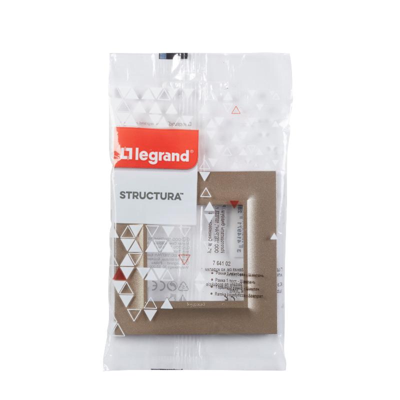 STRUCTURA Рамка 1-мест. шампань — миниатюра 2