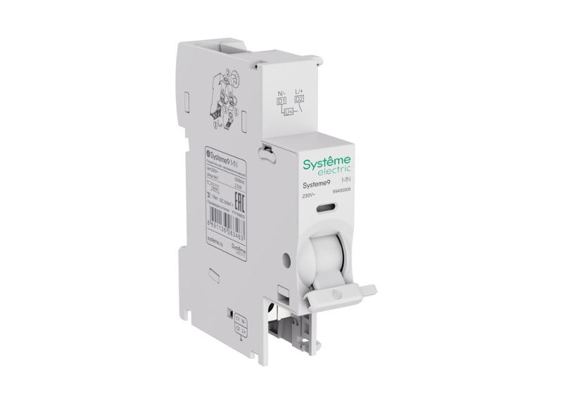 MX+OF Расцепитель независимый с контактом сигнализации 12-24В AC Systeme9 | S9A50008 | SE — миниатюра 2