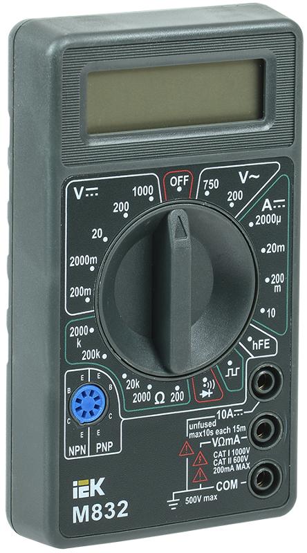 Мультиметр цифровой  Universal M832  | TMD-2S-832 | IEK — IEK (ИЭК)