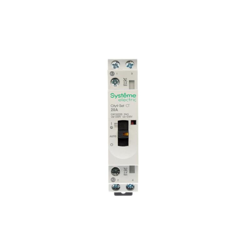 Контактор модульный 2P 2НО 20A AC 230В-230В City9 | C9C32220 |Systeme Electric — миниатюра 5