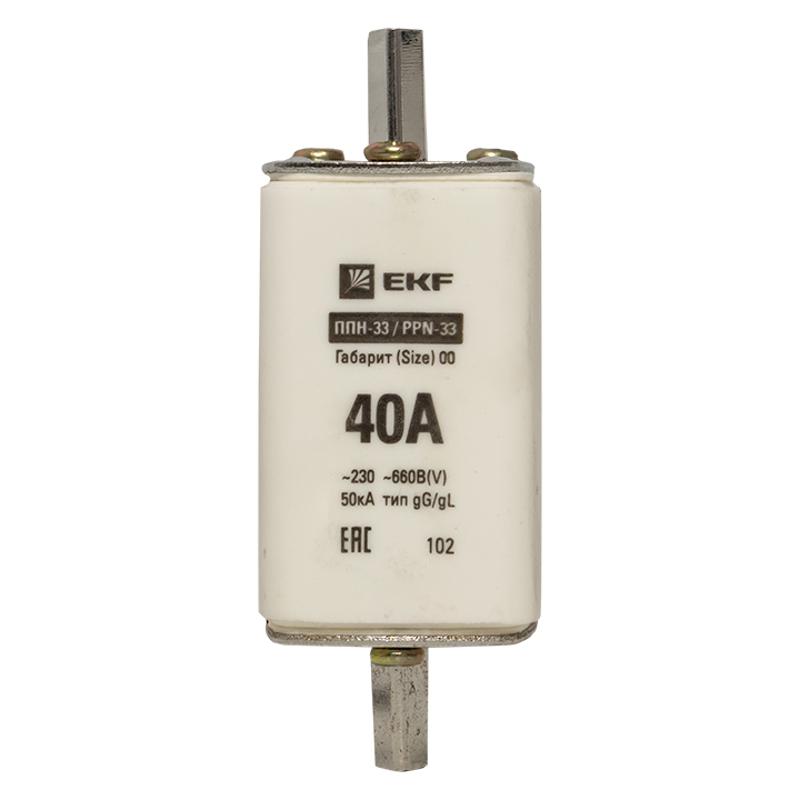 Плавкая вставка ППН-33 160/ 40А габарит 00 | fus-33/160/40 | EKF — миниатюра 5