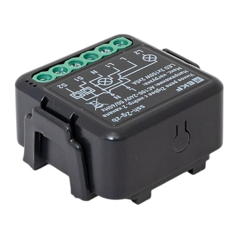 Умное реле в подрозетник 2-канальное с нейтралью Zigbee EKF Connect Select | ssh-2g-zb | EKF — миниатюра 9
