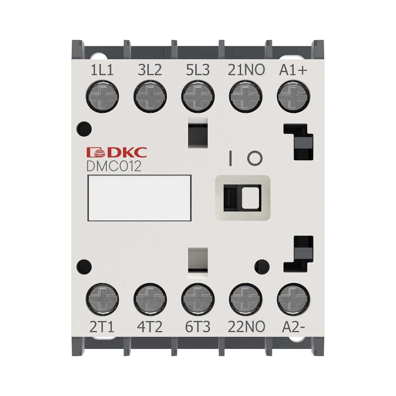 Миниконтактор YON DMC012 12A 5,5кВт AC3 3P кат. 220В AC 1НО | DMC012-3C10A230 | DKC — миниатюра 2
