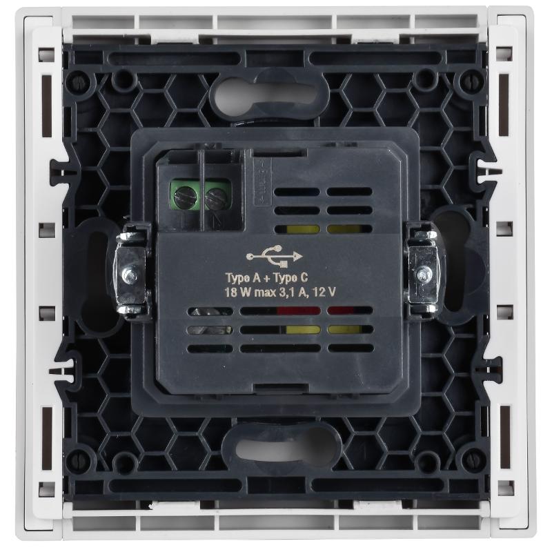 FORTE&PIANO Розетка USB A+C 18Вт FP251 белый | FP-U22-018-K01 | IEK — миниатюра 3