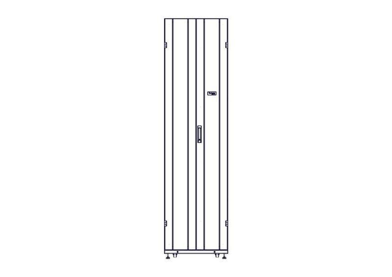 Шкаф Systeme Electric, серия Uniprom, 48U-600/1200, боковые панели 4шт, черный | UR3307 | SE — миниатюра 7