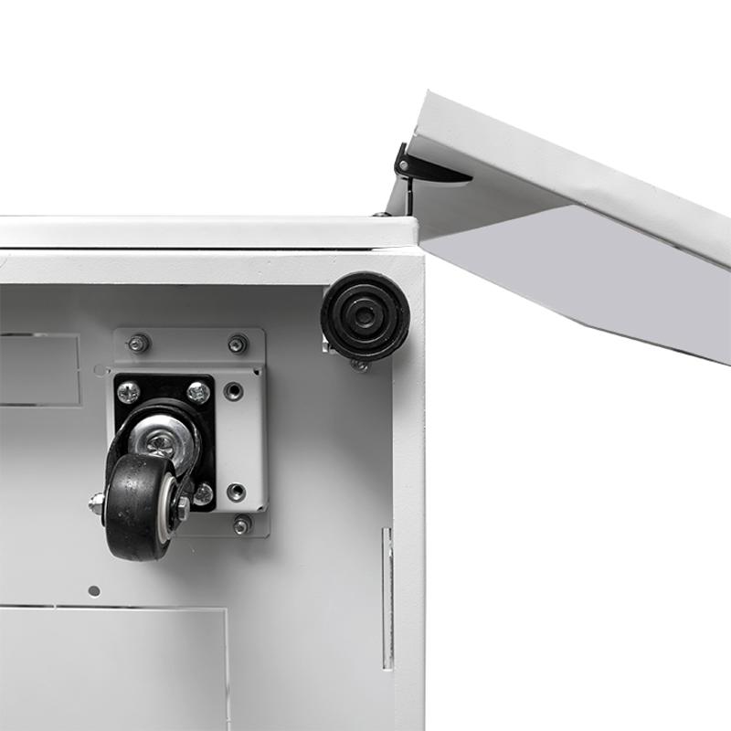 Шкаф напольный 19" TERACOM PRO 18U 600x600 мм двери стеклянная с замком-ручкой и металлическая серый |TRP-NTC-1866-41G| EKF — миниатюра 4