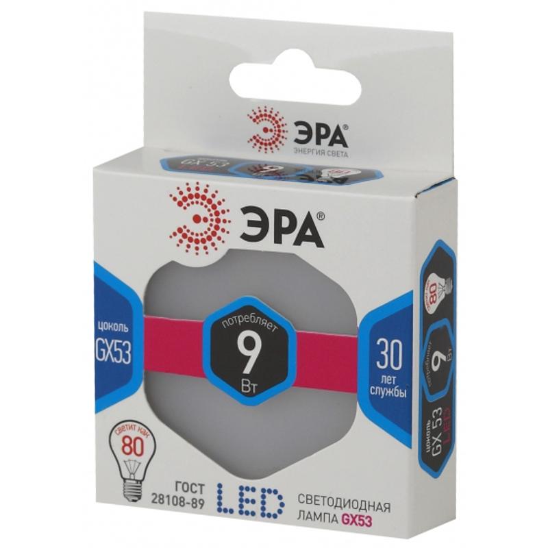 Лампа светодиодная LED 9Вт GX53 4000К СТАНДАРТ smd GX-9w-840-GX53 | Б0020595 | ЭРА — миниатюра 3