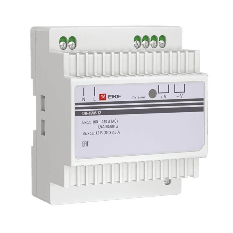 Блок питания 12В DR-45W-12 EKF PROxima |  dr-45w-12 |  EKF — EKF