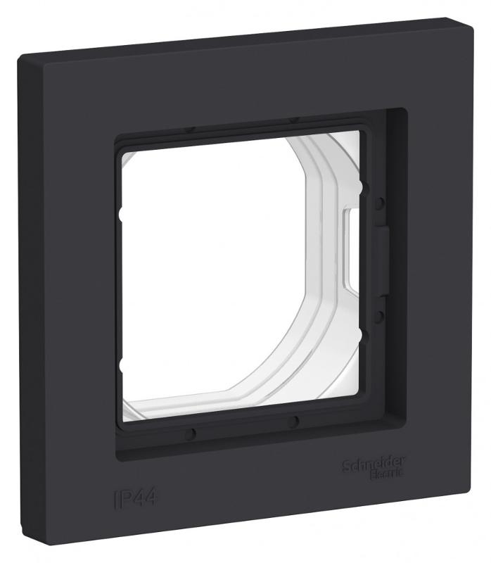 AtlasDesign Aqua Карбон Рамка 1-ая IP44 | ATN441001 | SE — Systeme Electric