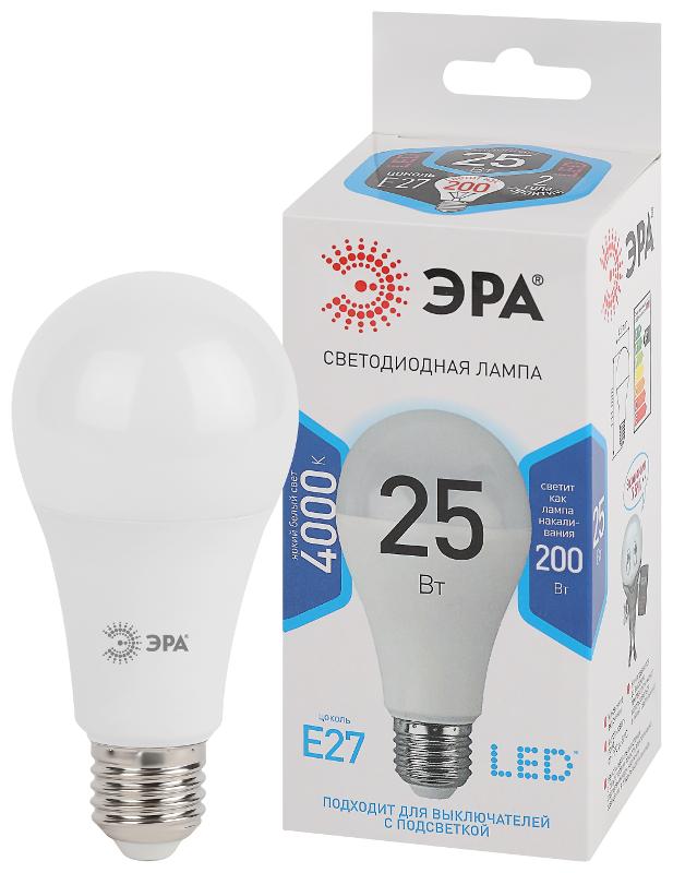 Лампа светодиодная LED 25Вт E27 4000К СТАНДАРТ груша | Б0035335 | ЭРА — миниатюра 7