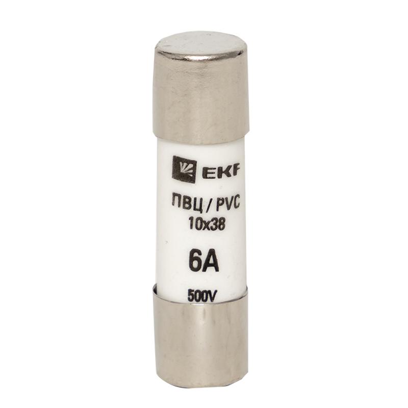 Плавкая вставка цилиндрическая ПВЦ (10х38) 6А | pvc-10x38-6 | EKF — миниатюра 2