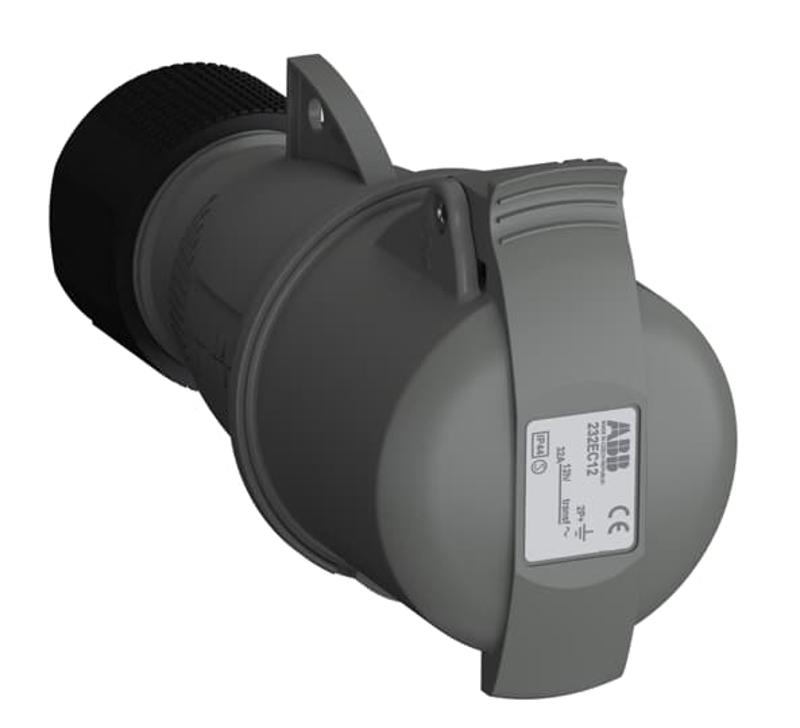 Розетка кабельная Easy&Safe 232EC12,32А,2P+E,IP44,12ч|2CMA102034R1000| ABB — ABB