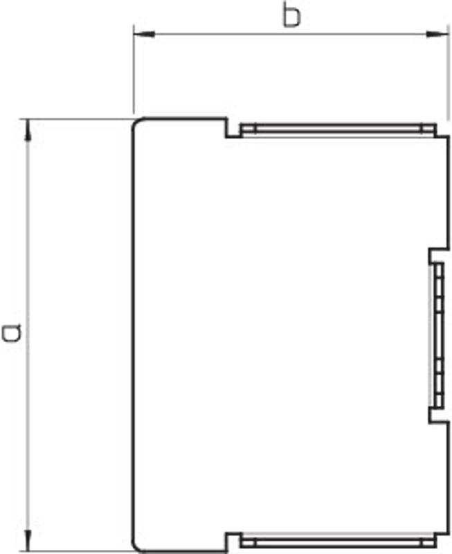 Заглушка для кабель-канала LKM 40x60 мм, FS ( LKM E40060FS )  | 6247903 | OBO Bettermann — миниатюра 3