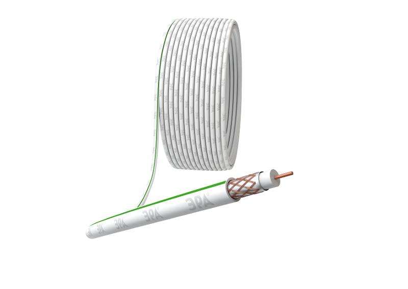 ЭРА Кабель коаксиальный SAT 703 B, 75 Ом, Cu/(оплётка Cu 75%), PVC, цвет белый, бухта 20 м | Б0044614 | ЭРА — ЭРА (Энергия света)