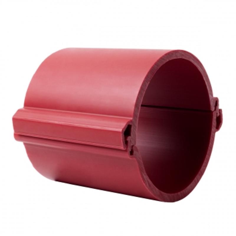 Труба гладкая разборная ПНД 160 мм (750Н), красная PROxima | tr-hdpe-160-750-red | EKF — EKF