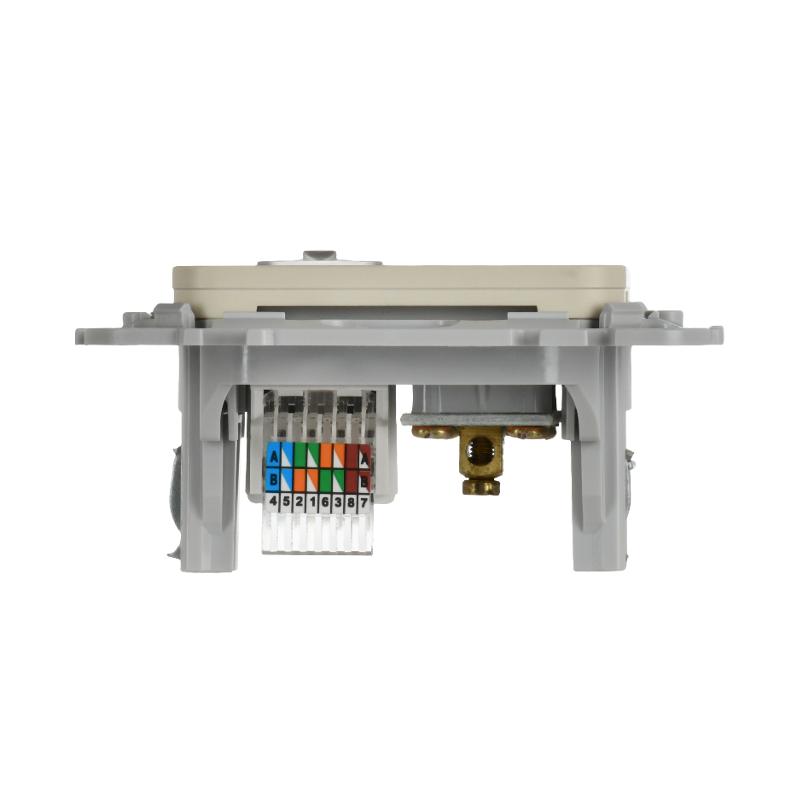FLITE Розетка 2-ая RJ45/TV кат.5Е UTP РКТВ5е-2-0-ФлСл сливочный | FI-AK22-1-K86 | IEK — миниатюра 4