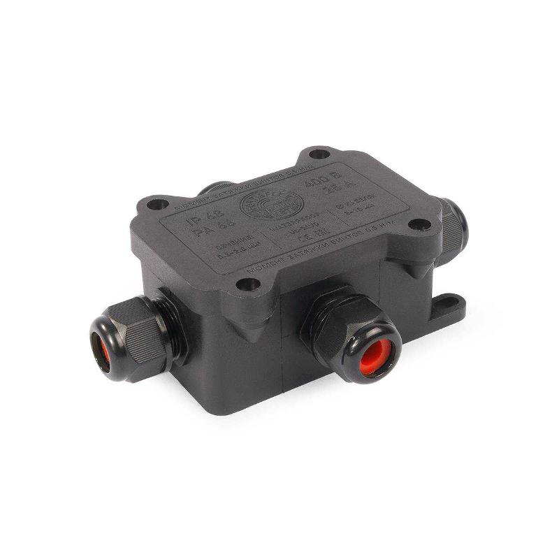 Коробка распределительная герметичная MG Box S-4 IP68 110х80х38мм, вводы М16 - 4 шт., негорючая, ЗВИ 3пары  0,5–2,5 мм.кв. | 89511 | Fortisflex — Fortisflex