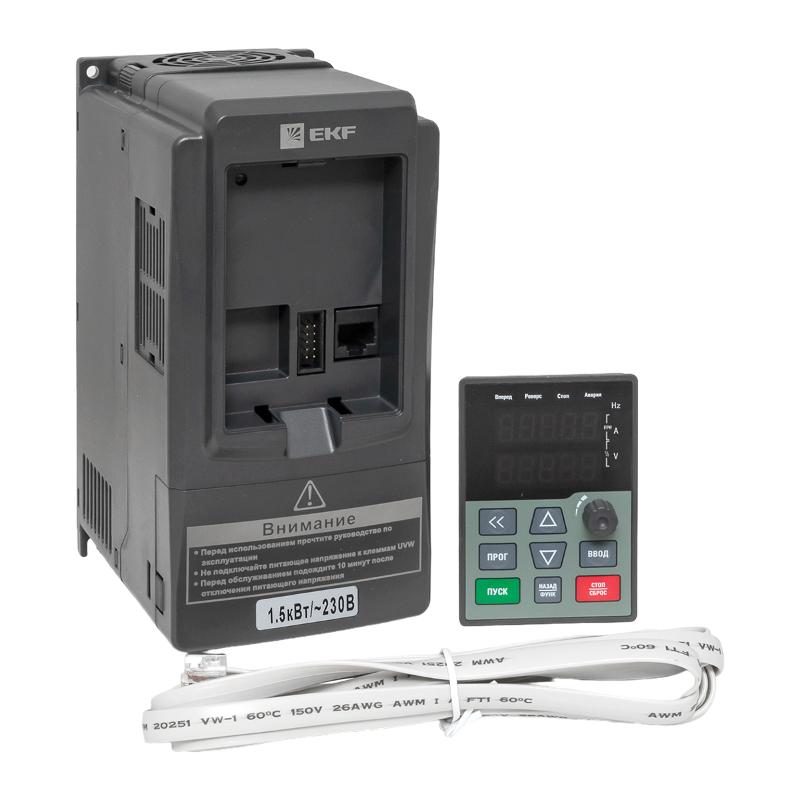 Преобразователь частоты 1,5/2,2кВт 1х230В VECTOR-100 EKF | VT100-1R5-1B | EKF — миниатюра 25