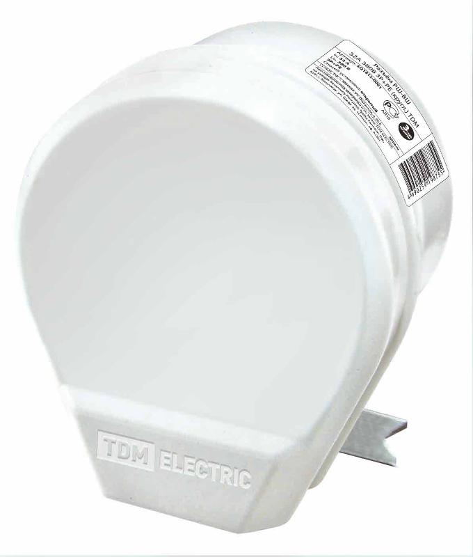 Разъём РШ-ВШ 32А 250В 2Р+РЕ СУ белый  | SQ1812-0004 | TDM — TDM ELECTRIC