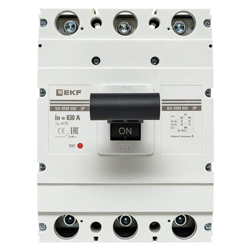 Выключатель автоматический ВА-99М 800/630А 3P 35кА PROxima | mccb99-800-630m | EKF — миниатюра 20