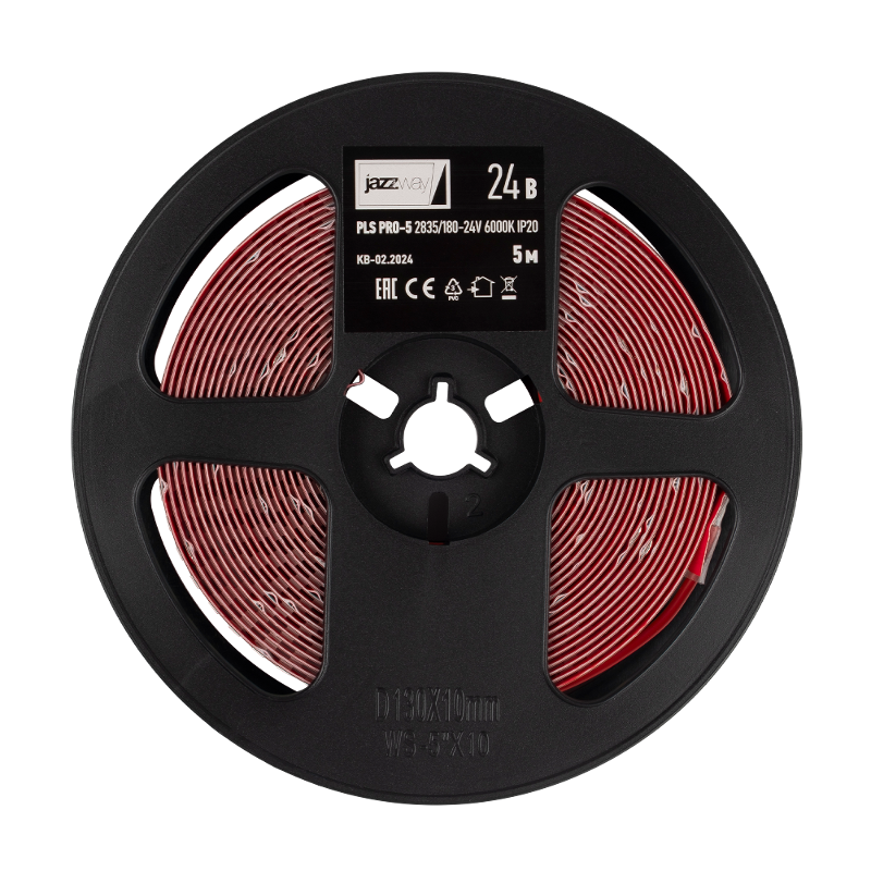 Лента светодиодная  PLS PRO-5 2835/180-24V 6000K 15W/m IP20-5m  | .5055865 | Jazzway — Jazzway