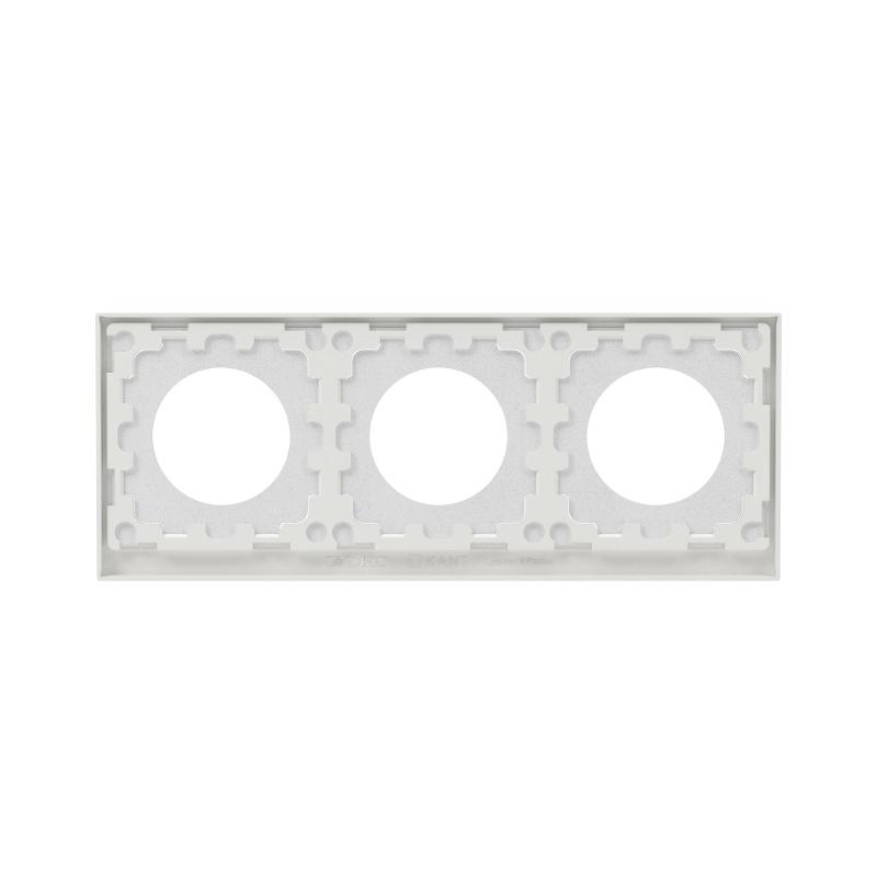 Рамка 3 поста IP44, KANT, белый песок | 7010946 | DKC — миниатюра 3