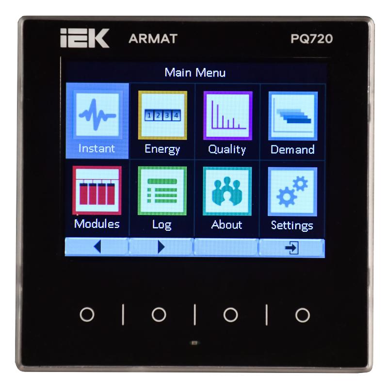 ARMAT Анализатор качества электроэнергии PQ720 | AR-PQ23-6-3-4-TFT | IEK — миниатюра 2