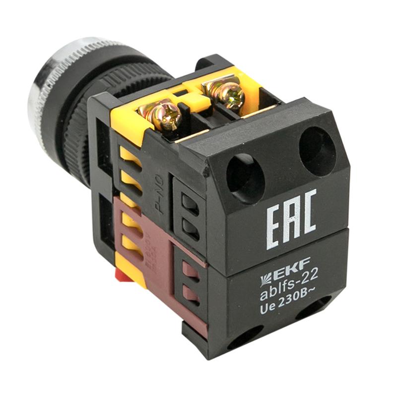 Кнопка ABLFS-22 с подсветкой зеленый NO+NC 230В EKF PROxima | ablfs-22-g | EKF — миниатюра 8